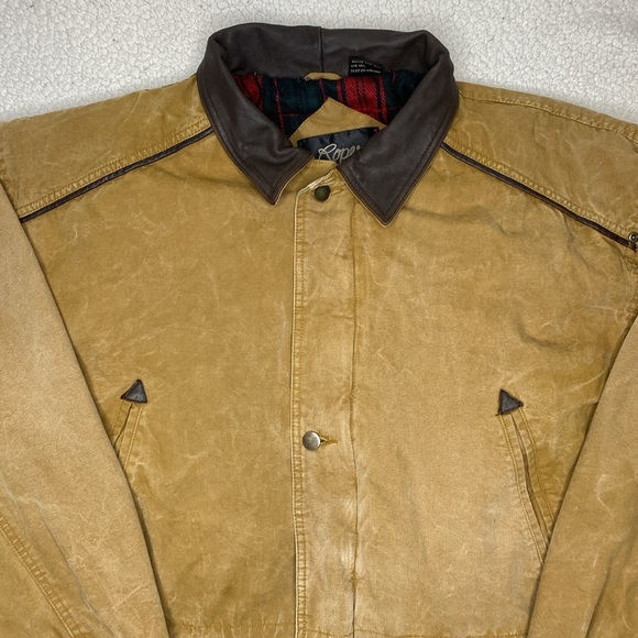 Vintage Roper Flannel Lined Canvas Work Jacket: Size Extra Large - Picture 3 of 10